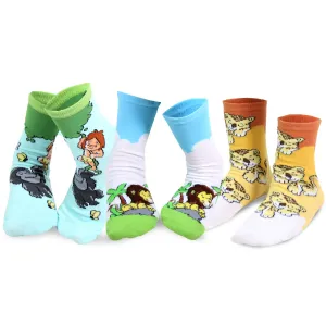 3 Pair Animal Adventure Crew Socks