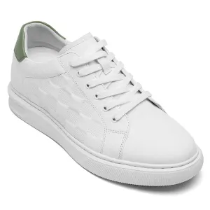 7 CM/2.76 Inches CMR CHAMARIPA  Height Boost White Casual Sneakers