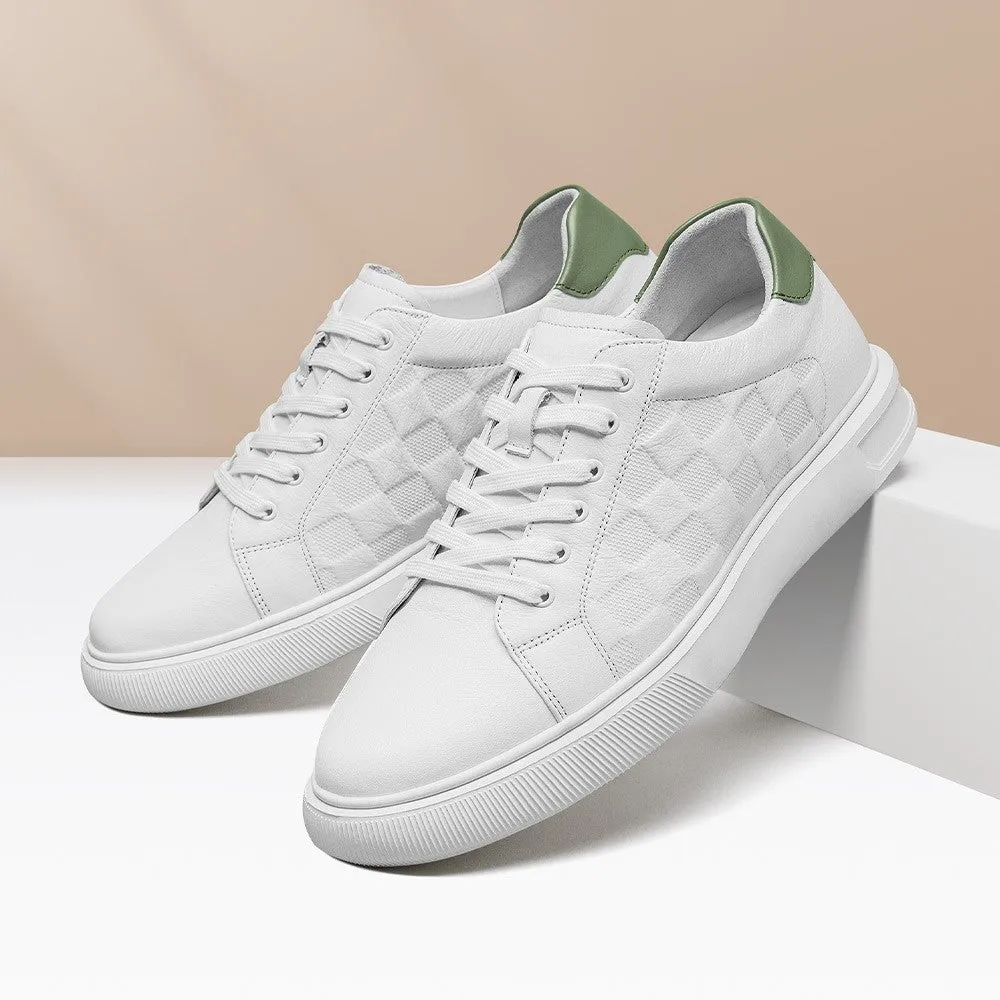 7 CM/2.76 Inches CMR CHAMARIPA  Height Boost White Casual Sneakers