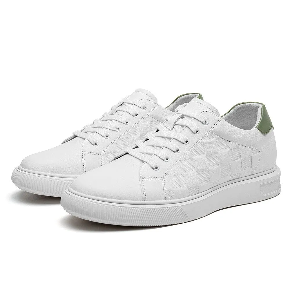 7 CM/2.76 Inches CMR CHAMARIPA  Height Boost White Casual Sneakers