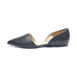 A New Day Ballerinas Leather Black Colour For Women