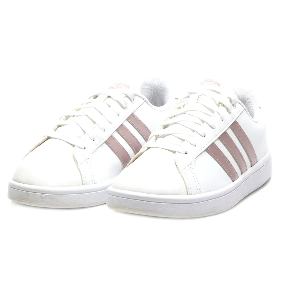 Adidas Cloud Foam Low-Top Sneakers Leather White Colour For Women