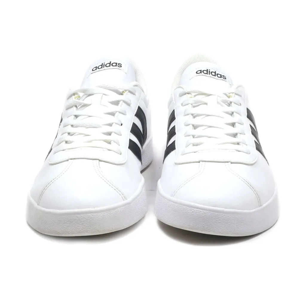 Adidas Vl Court 2.0 Low-Top Sneakers Leather White Colour For Men