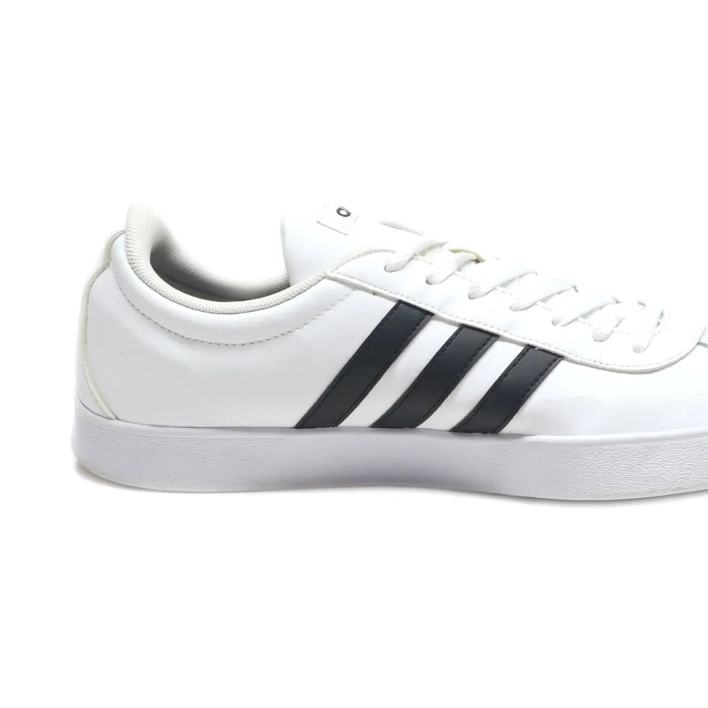 Adidas Vl Court 2.0 Low-Top Sneakers Leather White Colour For Men