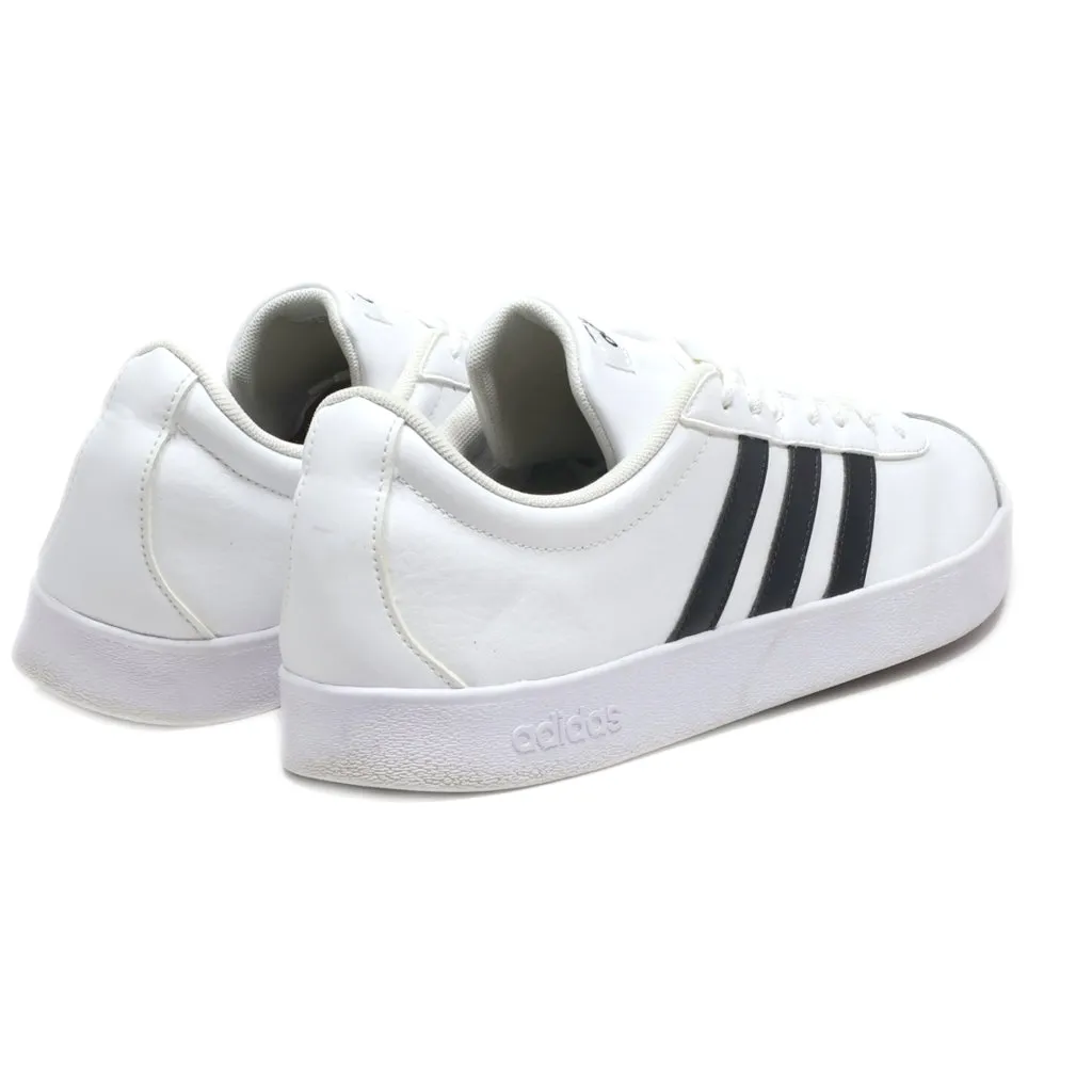 Adidas Vl Court 2.0 Low-Top Sneakers Leather White Colour For Men