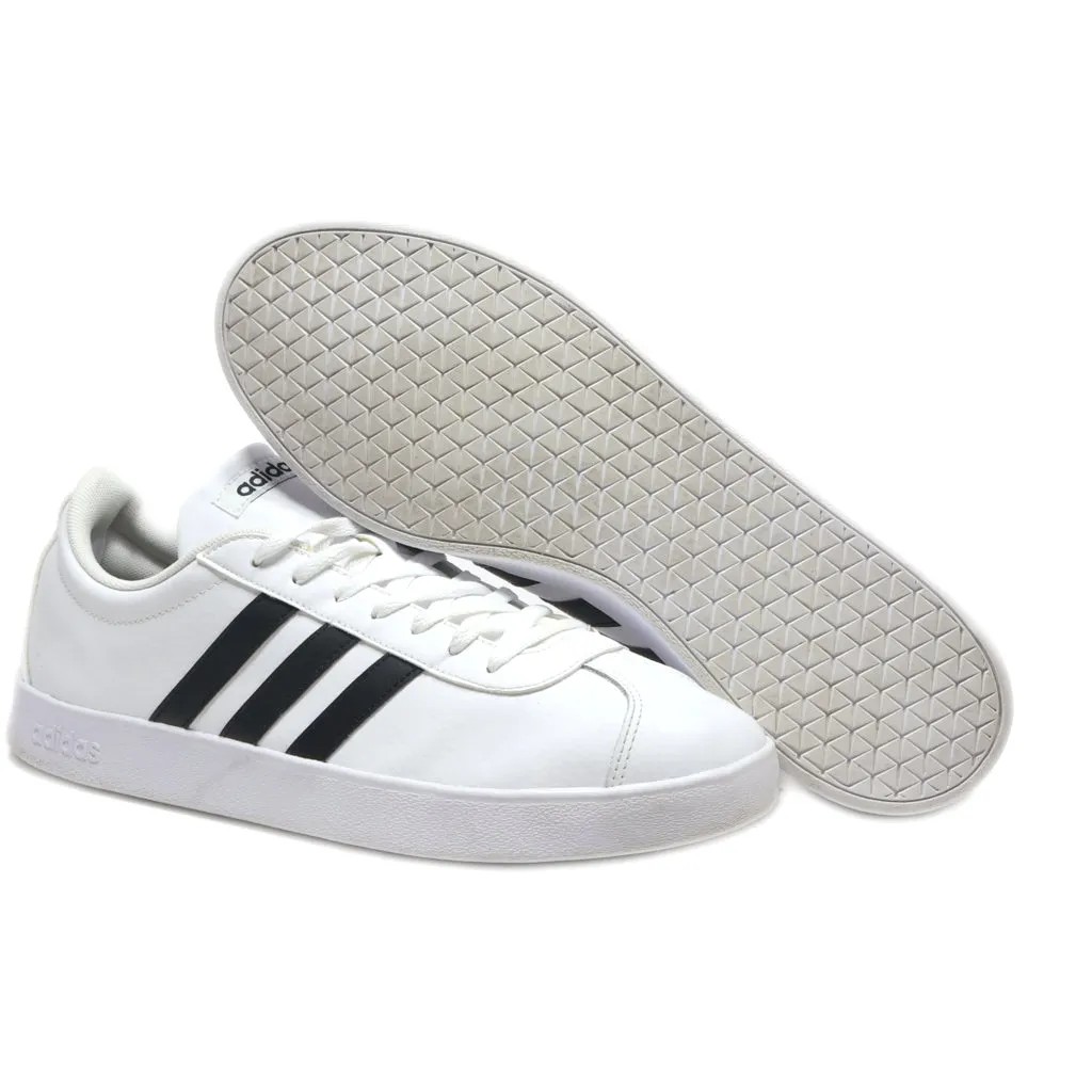 Adidas Vl Court 2.0 Low-Top Sneakers Leather White Colour For Men