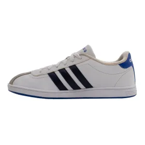 Adidas Vl Court Base Low-Top Sneakers Leather White Colour For Men