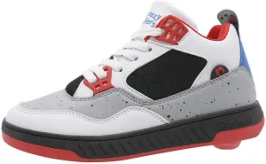 Beppi Roller Sneakers for Girls & Boys –Skate Shoes with Wheels White/Gray, Size 4