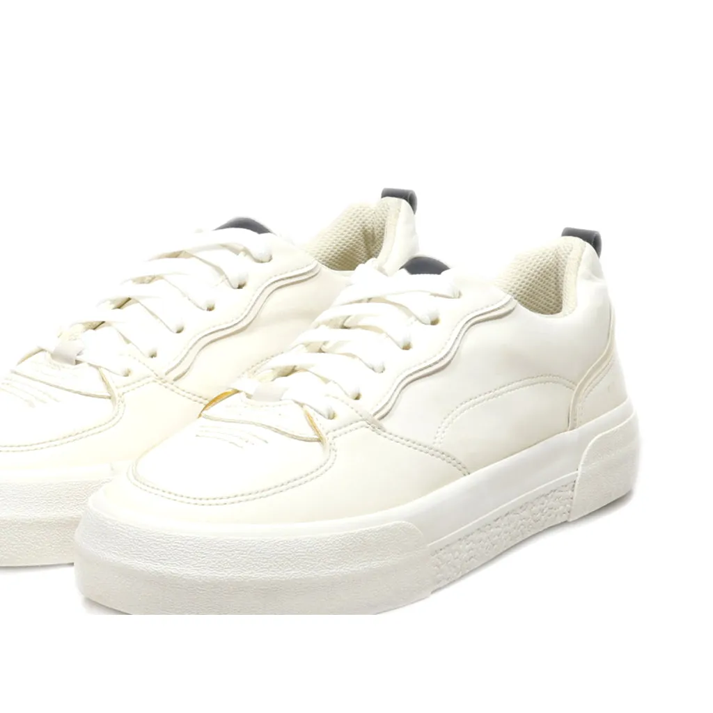 Bershka W123C Low-Top Sneakers Leather White Colour For Men