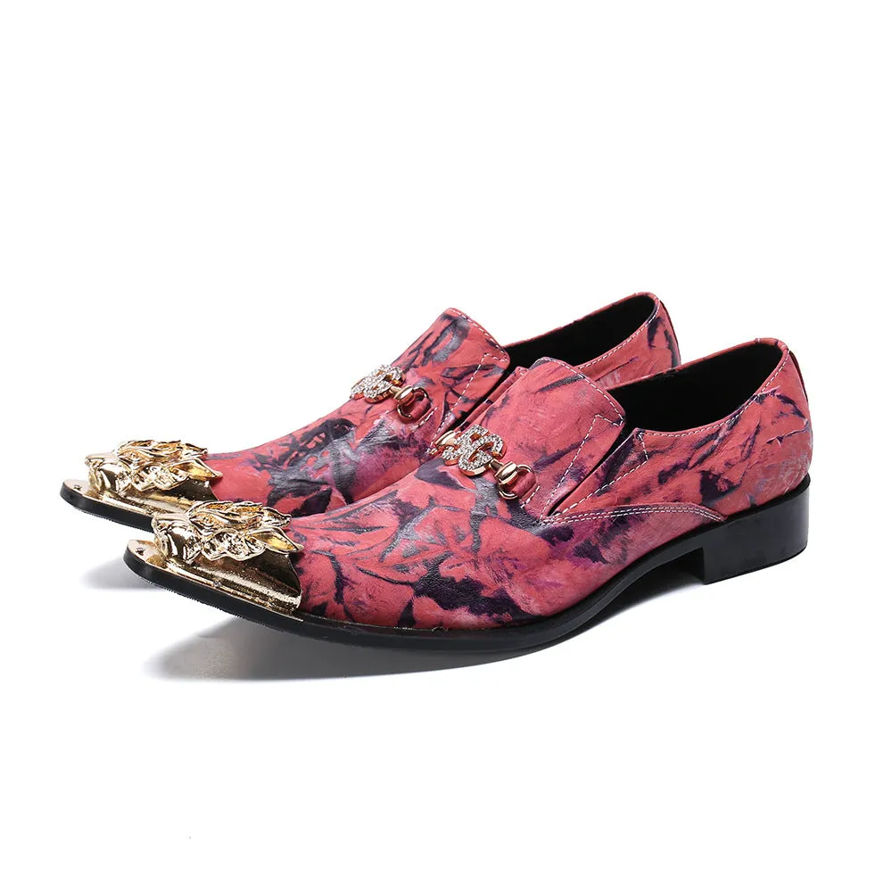 Brand men's shoes 2024 new youth trend fashion pointed toe net red black lace-up leather business dress leather shoes