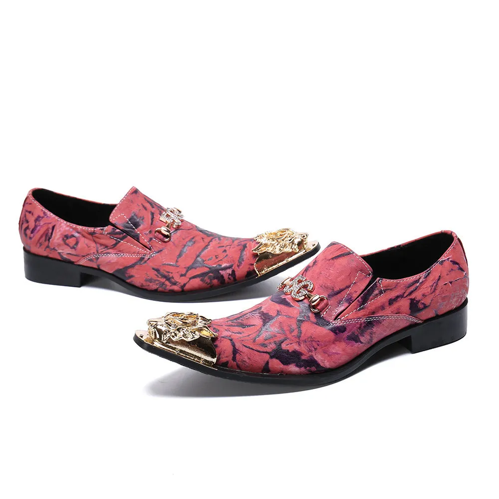 Brand men's shoes 2024 new youth trend fashion pointed toe net red black lace-up leather business dress leather shoes