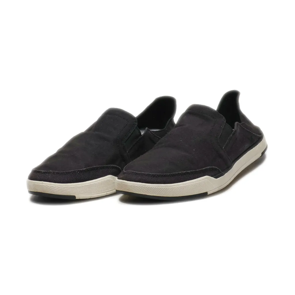 Clarks Casual Slip Ons Synthetic Black Colour For Men
