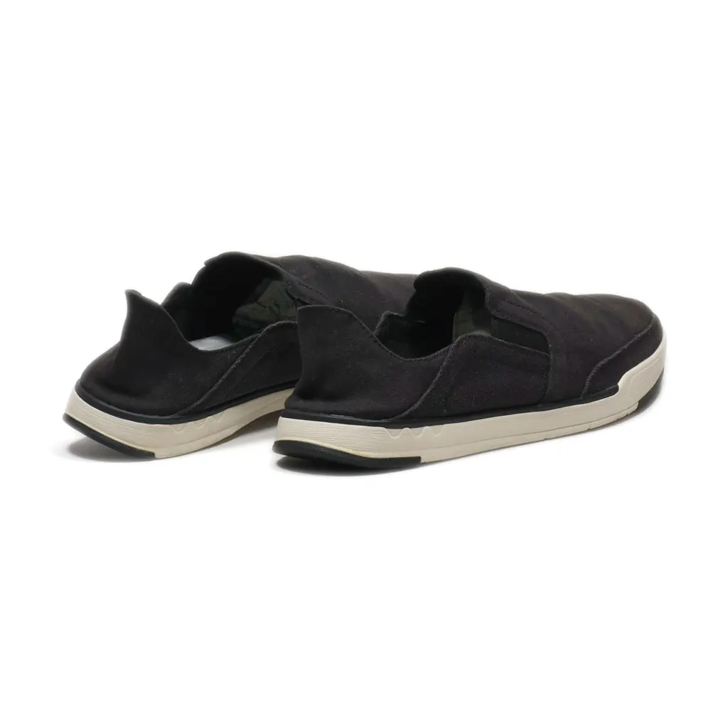 Clarks Casual Slip Ons Synthetic Black Colour For Men
