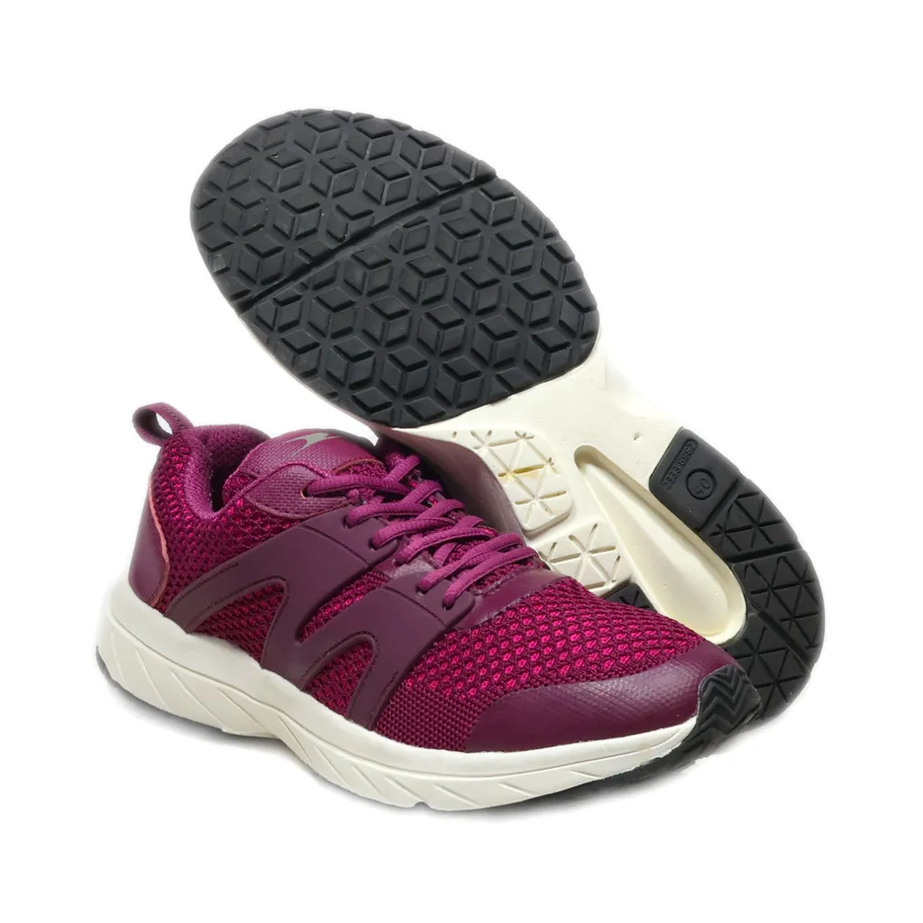 Crane Sport Shoes Fabric Maroon Colour For Women