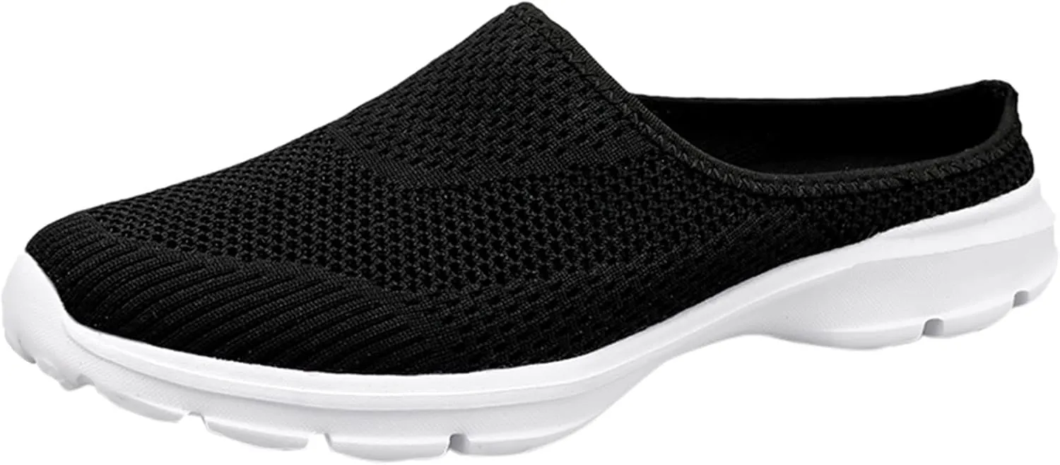 CsgrFagr Women Breathable Lace Up Shoes Flats Casual Shoes Unisex Lightweight Work Shoes Sporty Breathable Slip Work Trainers Snakeskin Shoes for Women Sneaker (Black, 8.5)