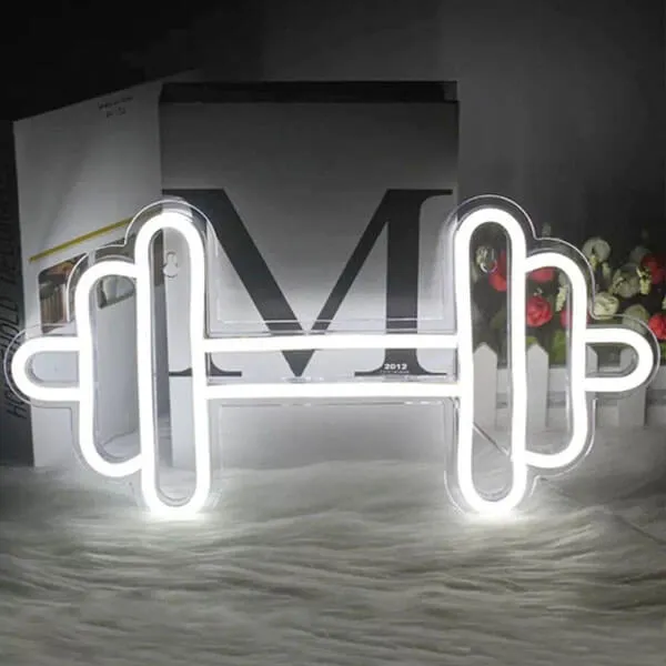 Dumbbell Neon Sign