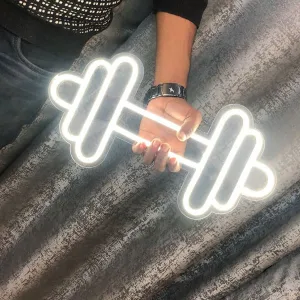 Dumbbell Neon Sign