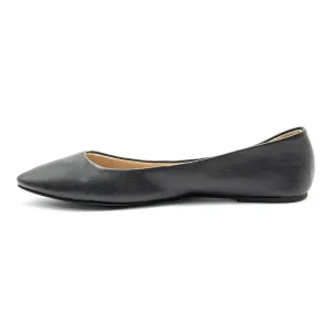 George Memory Foam Ballerinas Leather Black Colour For Women