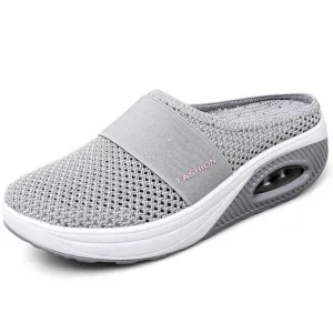 Hnzxzm Fashion Slip-on Women Summer Shoes Mesh Sneakers Casual Woman Flats Thick Sole Young Ladies Footwear Plus Size 42 A3563