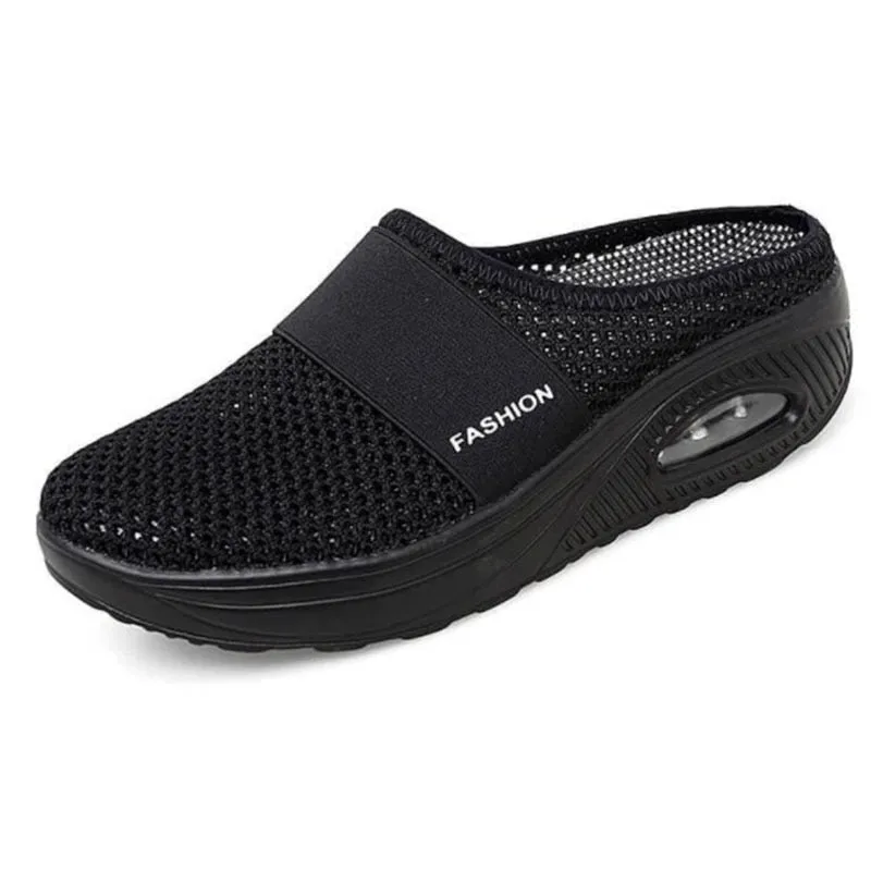 Hnzxzm Fashion Slip-on Women Summer Shoes Mesh Sneakers Casual Woman Flats Thick Sole Young Ladies Footwear Plus Size 42 A3563