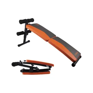Liveup Sports Fitness Sit-Up Bench Black Orange - LS1209