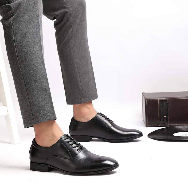 Luxury Oxford Genuine Leather Mens Shoes Brand Formal Shoes Top Quality Business Wedding Dress Italian Footwear Plus Size 49 50