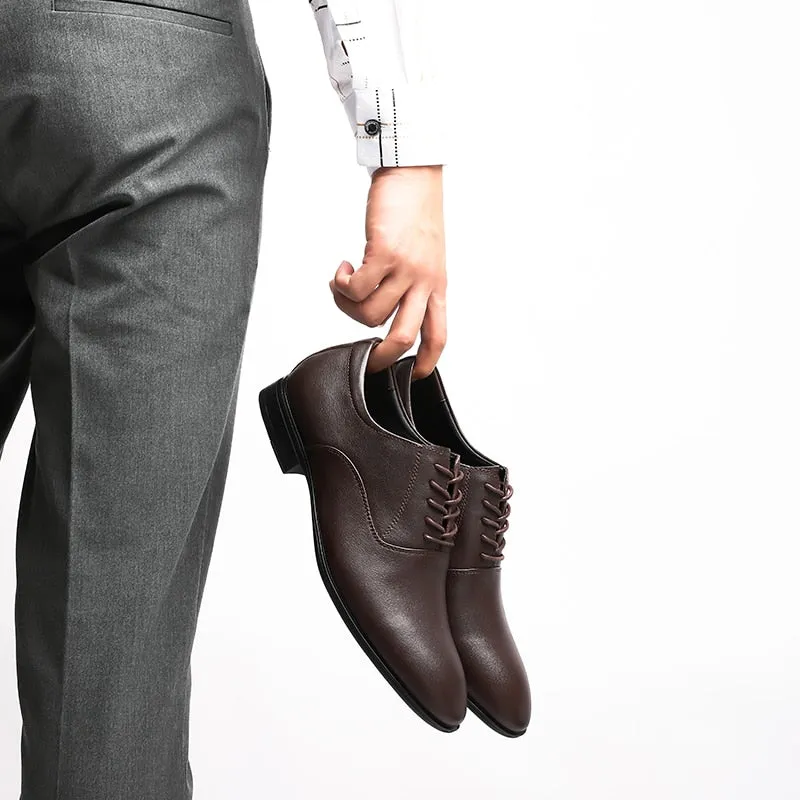Luxury Oxford Genuine Leather Mens Shoes Brand Formal Shoes Top Quality Business Wedding Dress Italian Footwear Plus Size 49 50
