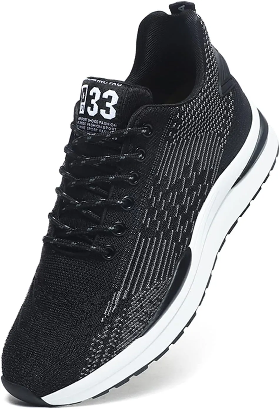 Men's Elevator Shoes Invisible Height Increase Sporty Sneakers Casual Lace Up Shoes Make You Taller Hight - 6cm / 2.36 Inches - Hidden Heel