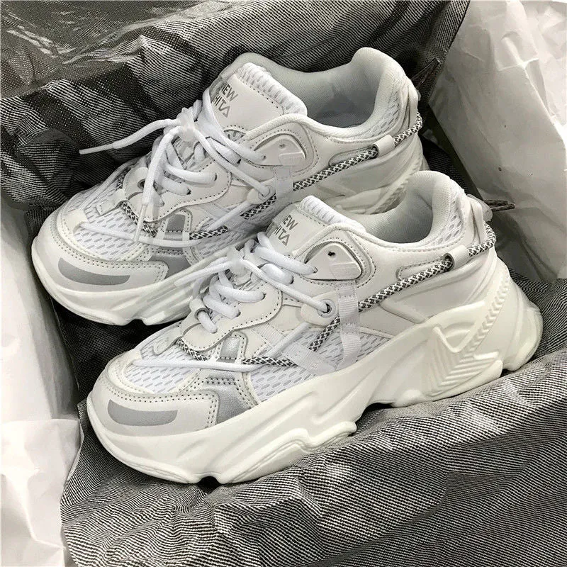 Plus Size Women's Sneakers 41 42 43 Women Big Shoes Trainers Stylish Unisex Chunky Sneaker Women Men's Fashion Casual Shoes