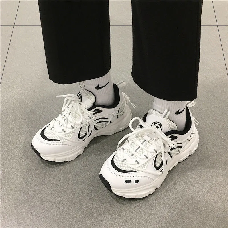 Sneakers Women  Fashion Platform Vulcanized Shoes 42 Autumn Breathable Women's Chunky Sneakers Size 41 Zapatillas Mujer