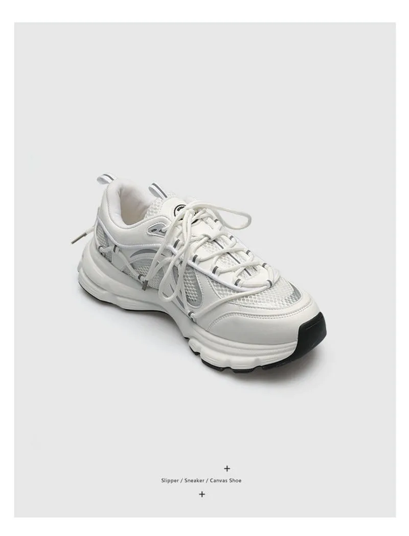 Sneakers Women  Fashion Platform Vulcanized Shoes 42 Autumn Breathable Women's Chunky Sneakers Size 41 Zapatillas Mujer