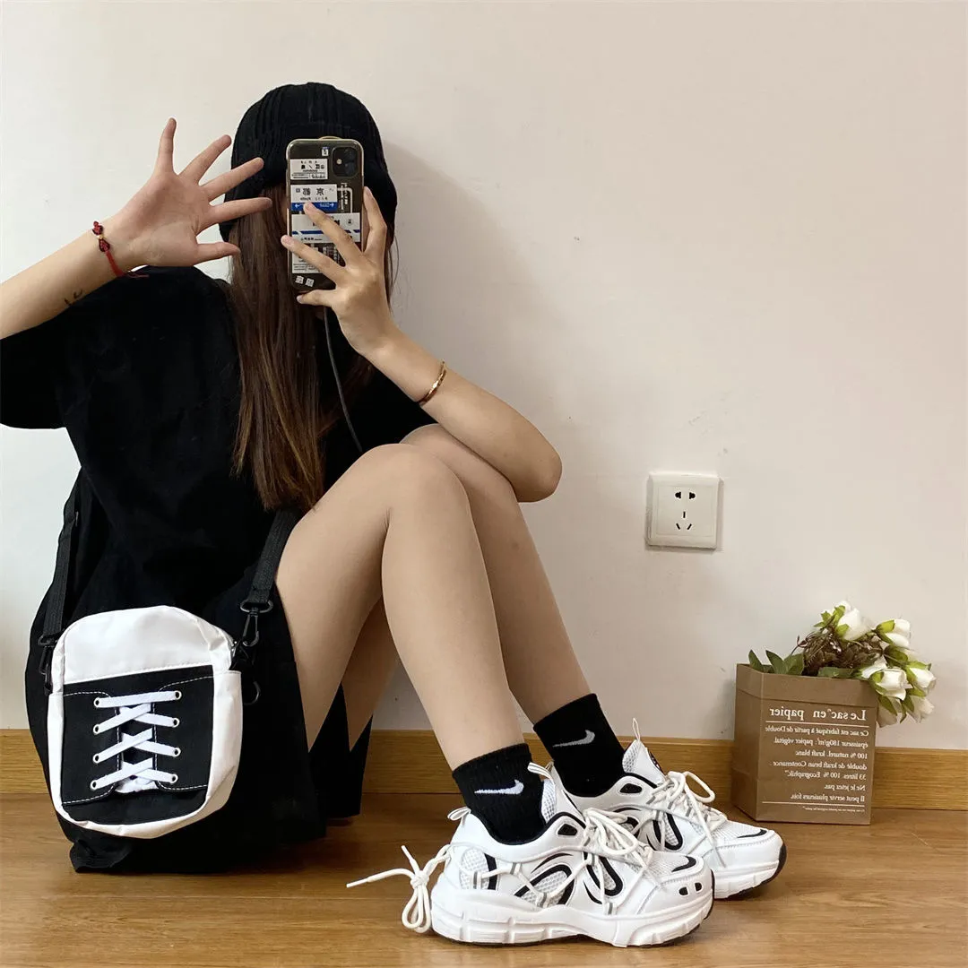 Sneakers Women  Fashion Platform Vulcanized Shoes 42 Autumn Breathable Women's Chunky Sneakers Size 41 Zapatillas Mujer