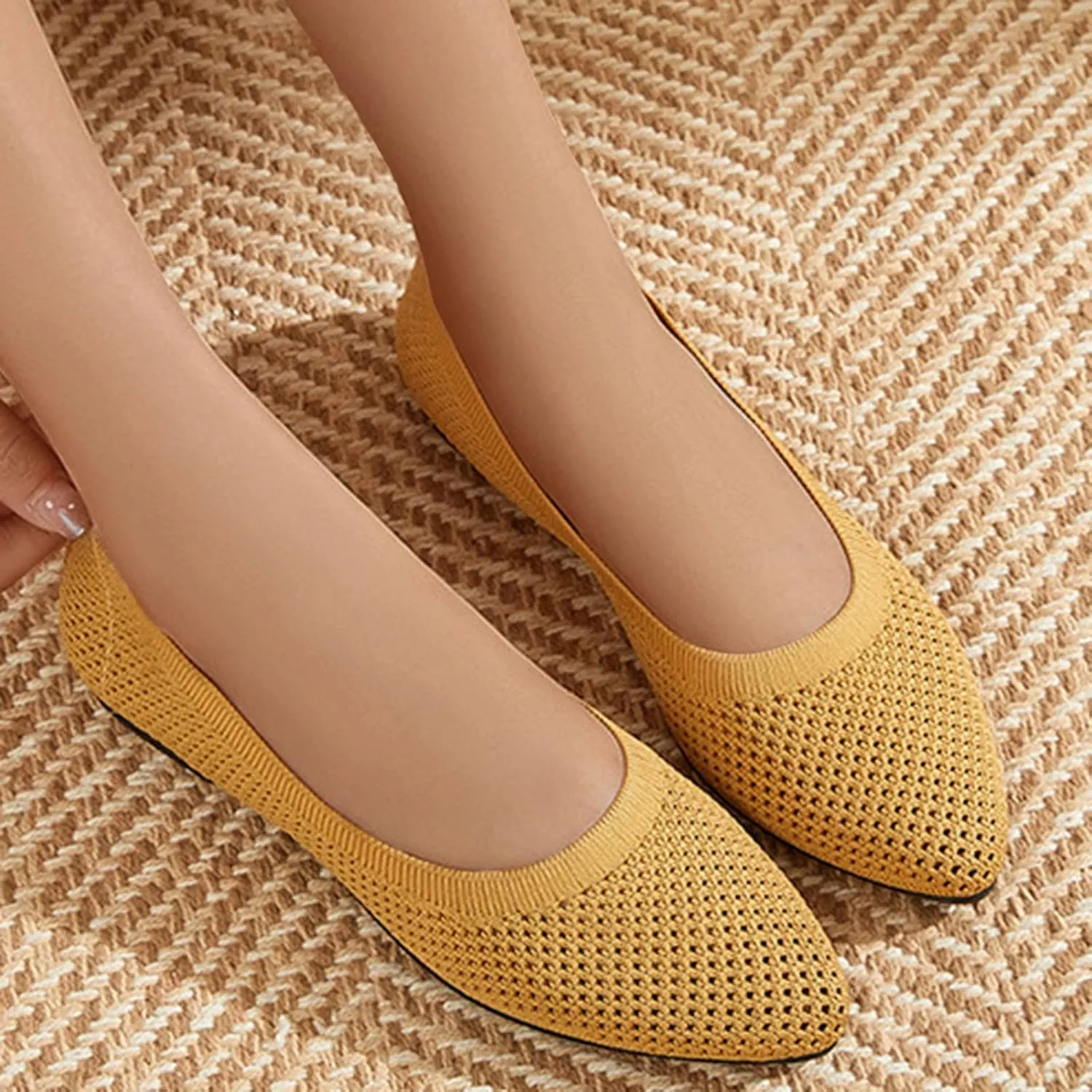 Womens Flat Slip On Shoes Women Breathable Lace Up Shoes Flat Casual Shoes Unisex Lightweight Work Shoes Sporty Breathable Slip Work Trainers Office Shoes for Women