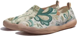 Women's Knitted Slip-on Loafers Comfortable, Light and Fashionable Sneakers Art Painted Travel Shoes