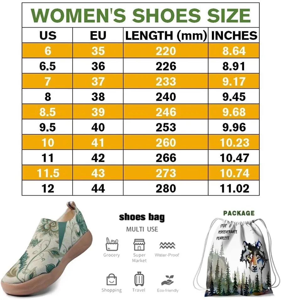 Women's Knitted Slip-on Loafers Comfortable, Light and Fashionable Sneakers Art Painted Travel Shoes