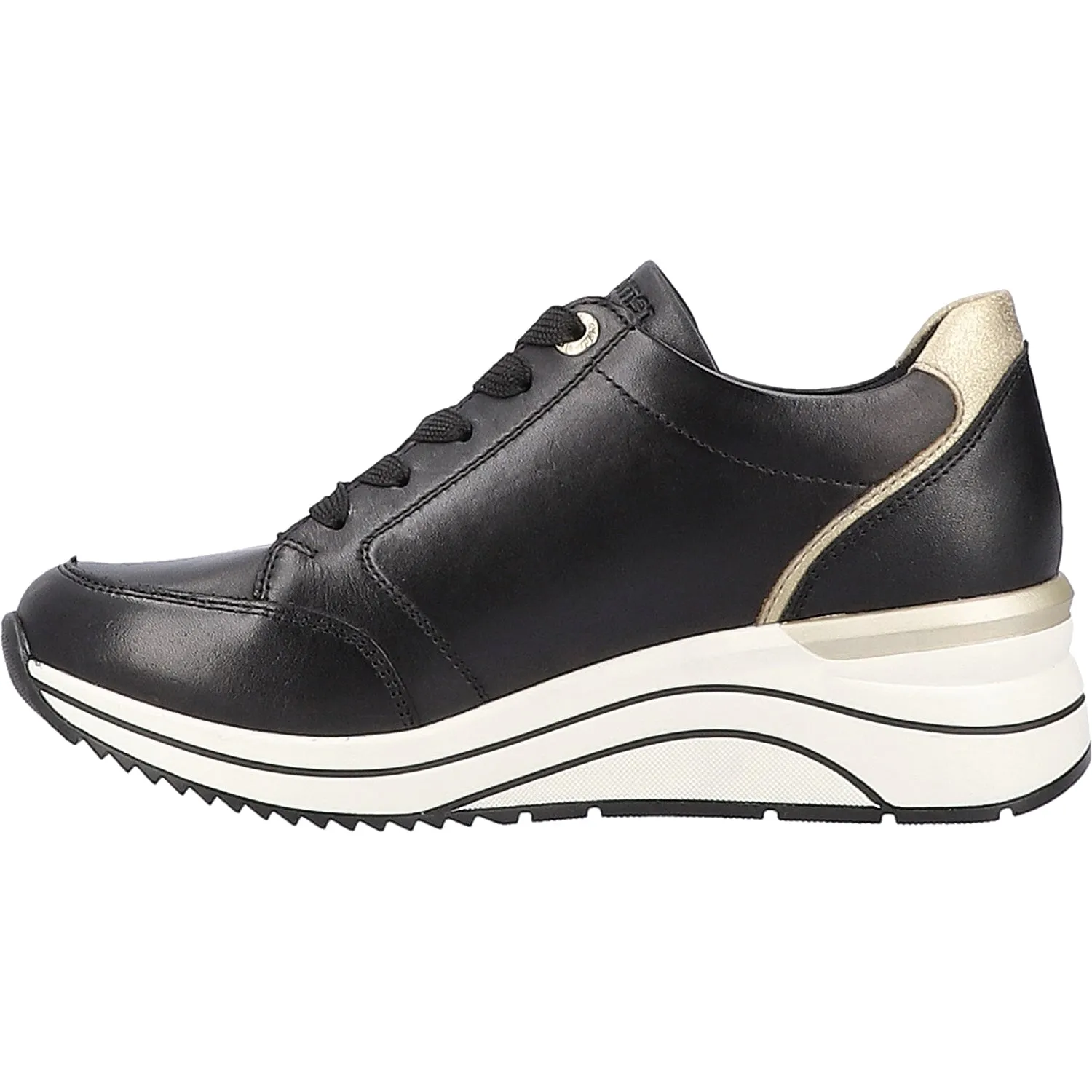 Women's Remonte D0T03-01 Eleni 03 Black/Ginger/Gold Leather