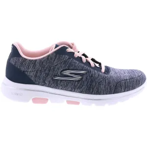 Women's Skechers GOwalk 5 True Navy/Pink Fabric Mesh