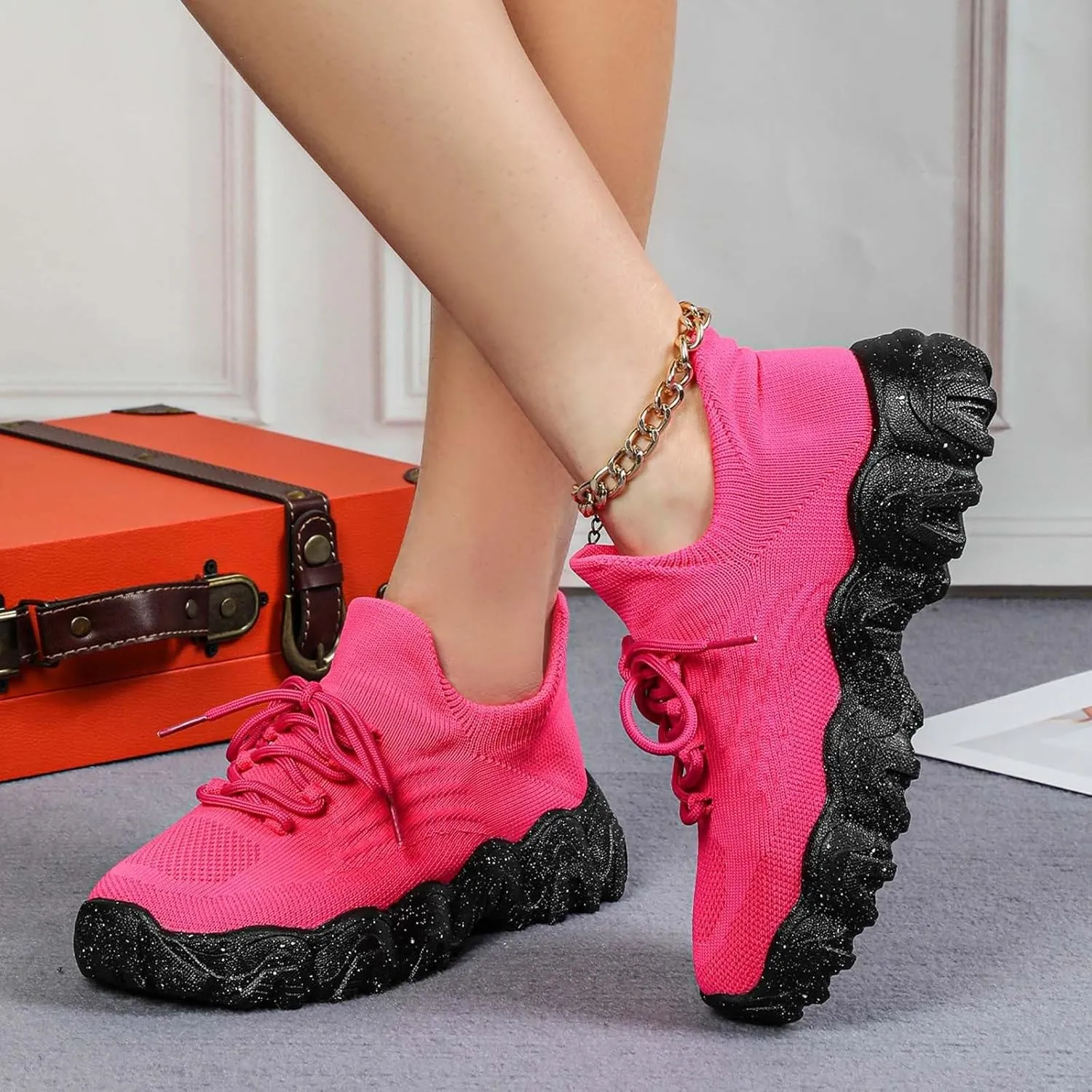 Womens Tennis Shoes Summer Slip On Mesh Breathable Walking Sneakers Comfortable Arch Support Orthopedic Sneakers Non-Slip Nurse Babe Shoes Fashion Outdoor Running Trainer
