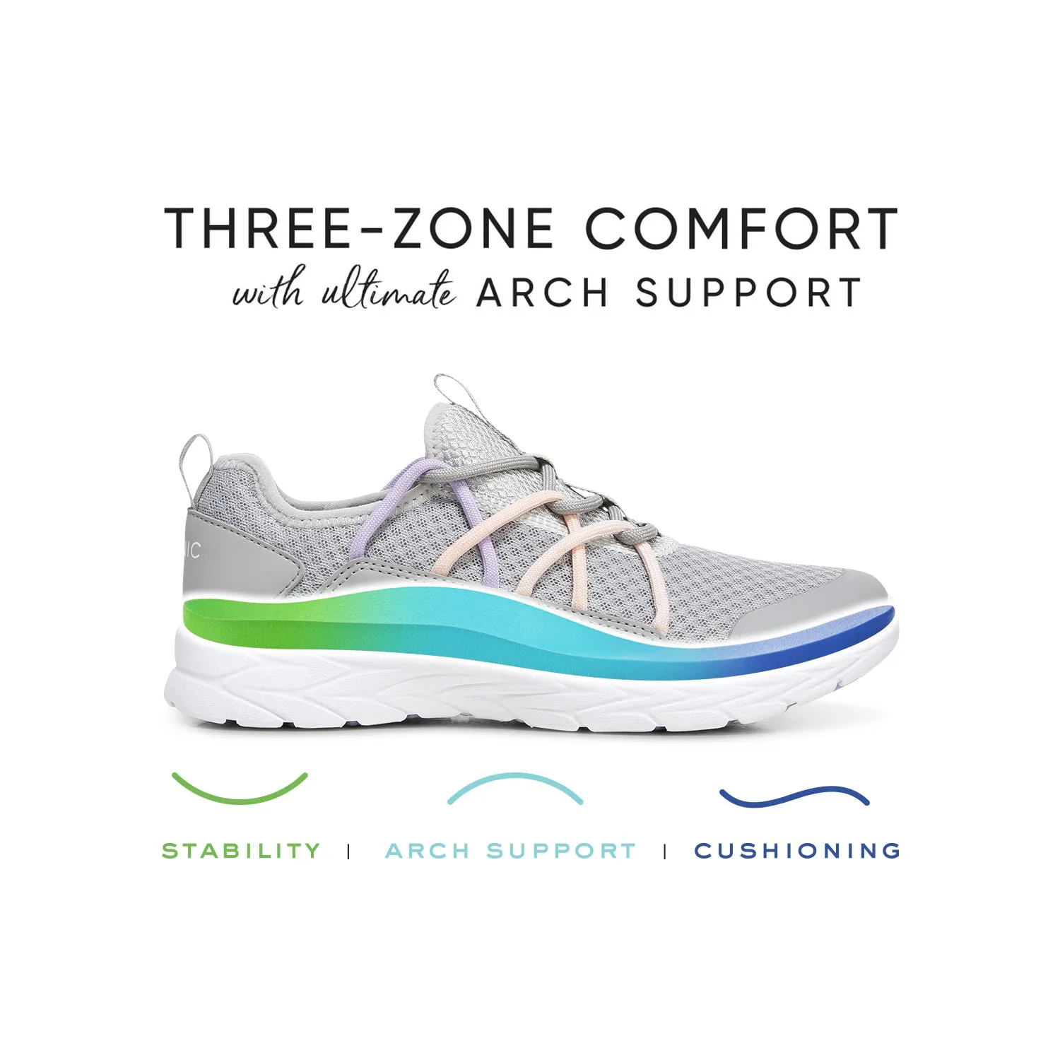 Women's Vionic Zeliya Grey Fabric